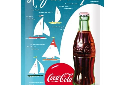 Cartello In Latta Coca Cola Vintage 20x30 Cm - Decorazione Metallica Per Bar E Cucina