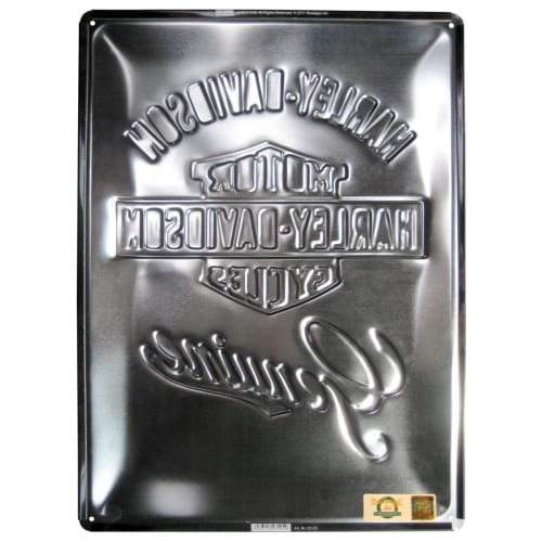 Targa in Latta 30X40 Harley Davidson Trade Mark - immagine 2