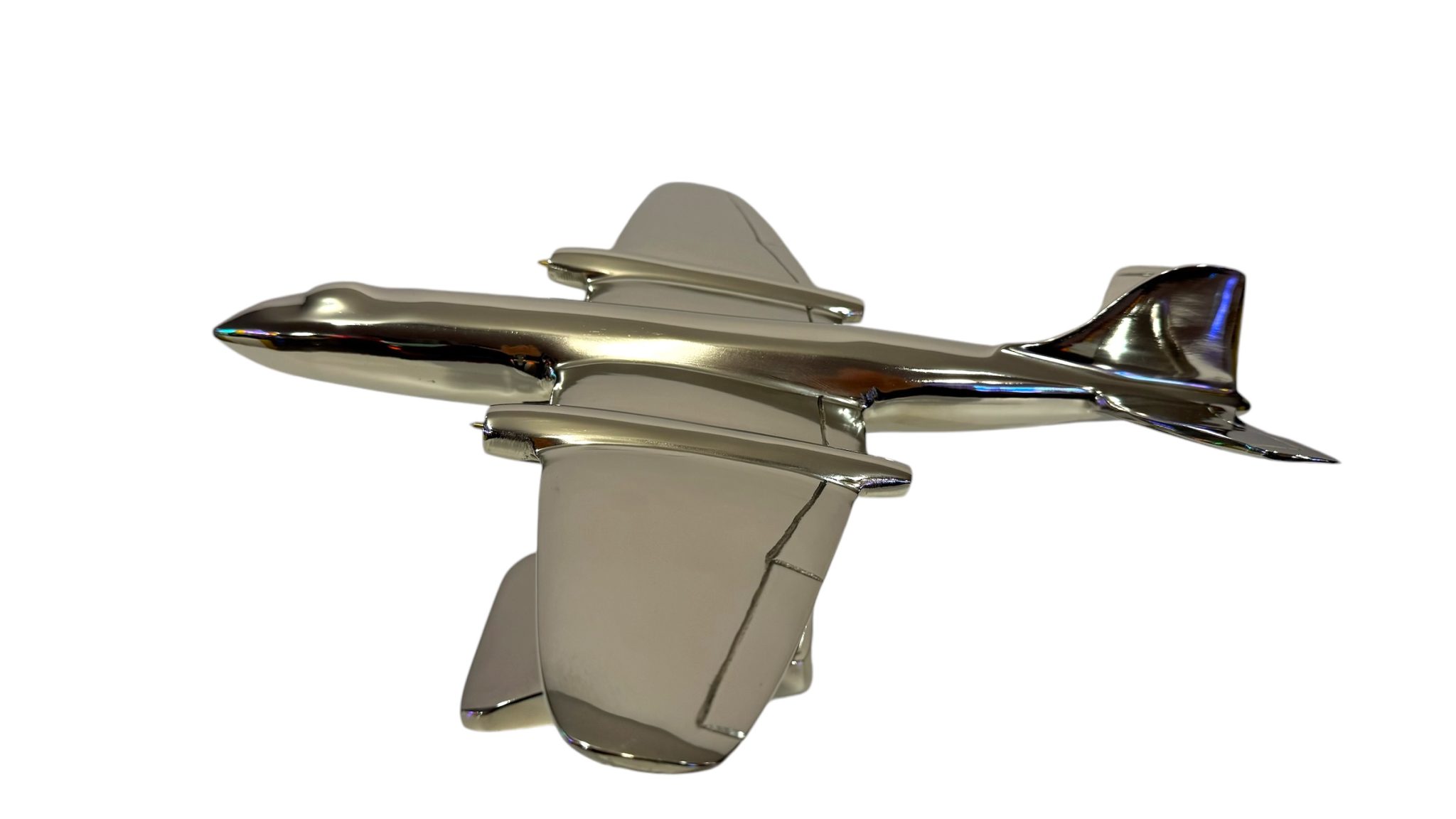 Aeroplane Canberra Wing Span Nickel Plated Aluminium - 39cm - immagine 8