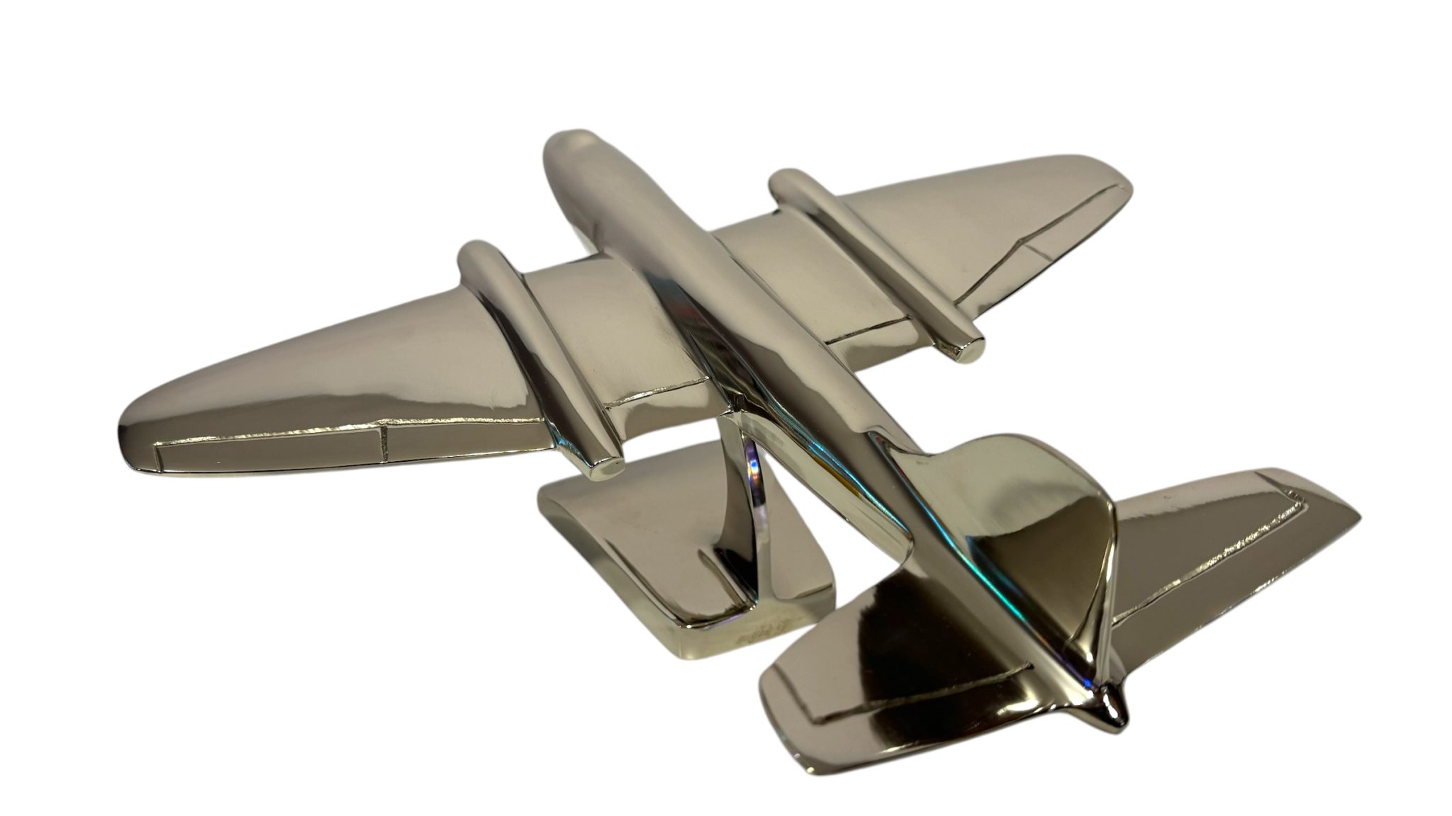 Aeroplane Canberra Wing Span Nickel Plated Aluminium - 39cm - immagine 9