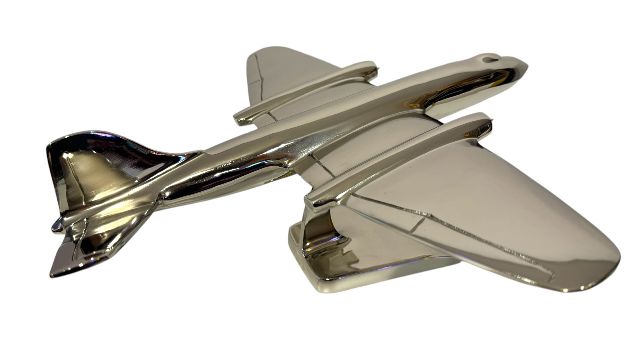 Aeroplane Canberra Wing Span Nickel Plated Aluminium - 39cm - immagine 11