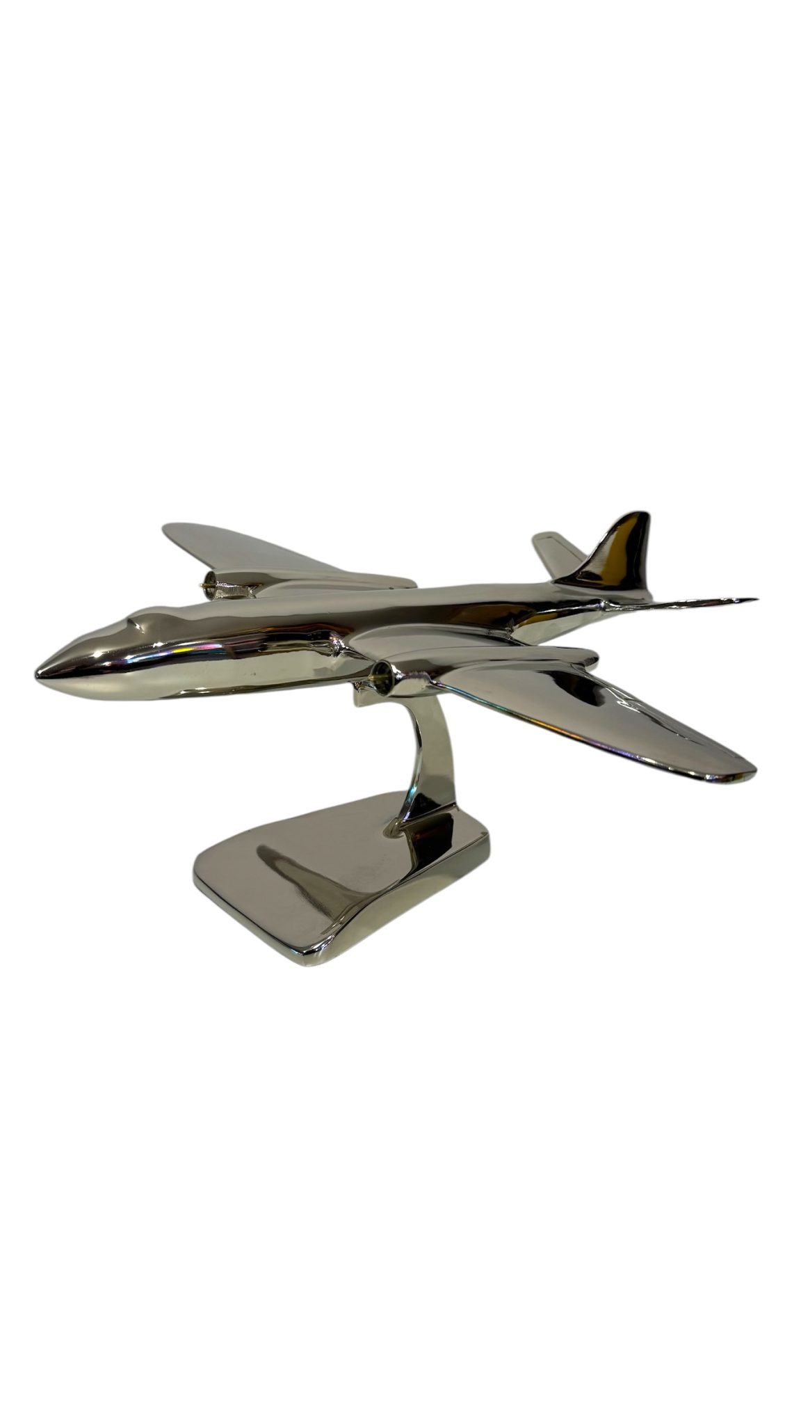 Aeroplane Canberra Wing Span Nickel Plated Aluminium - 39cm - immagine 12