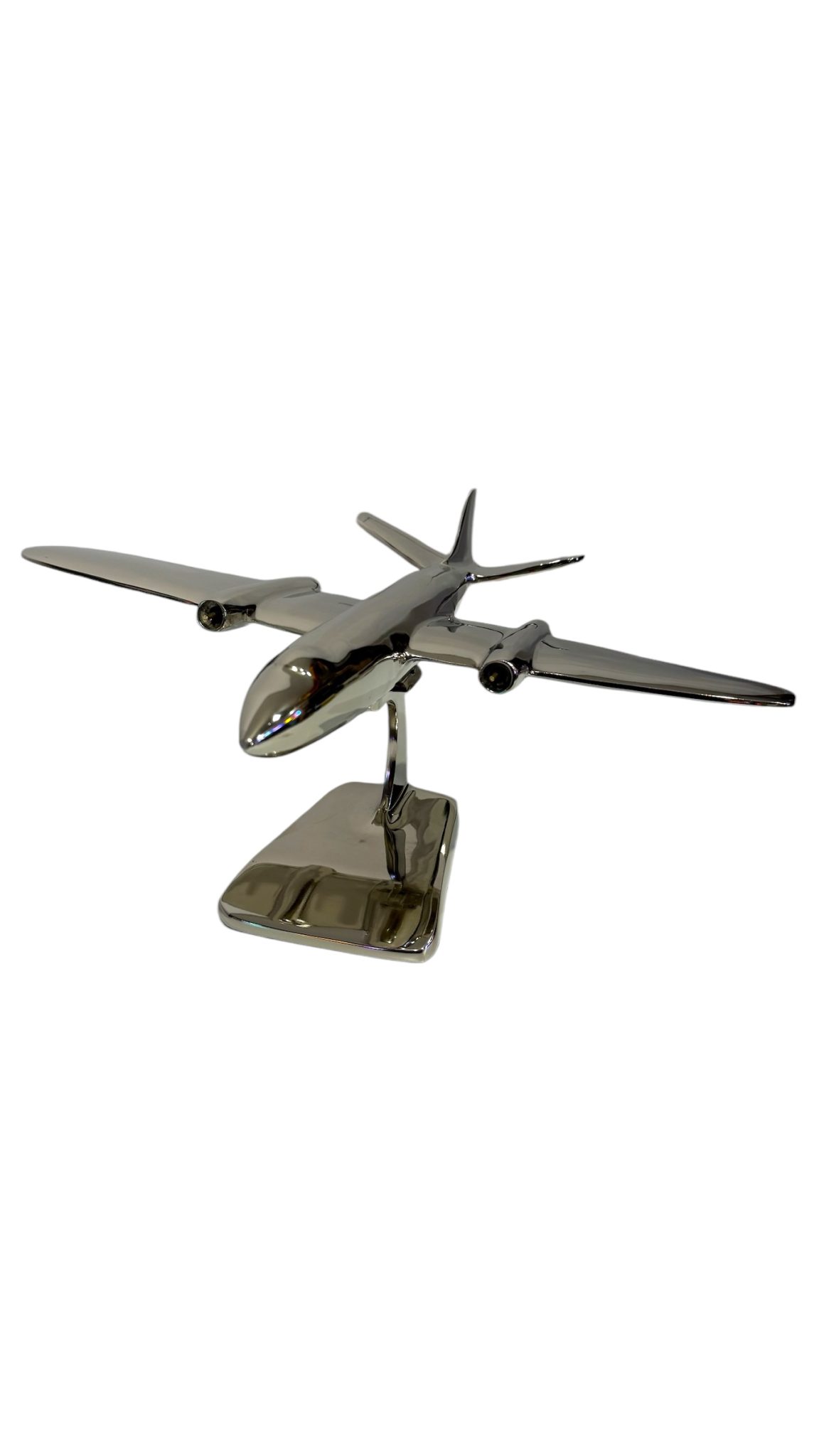 Aeroplane Canberra Wing Span Nickel Plated Aluminium - 39cm - immagine 13
