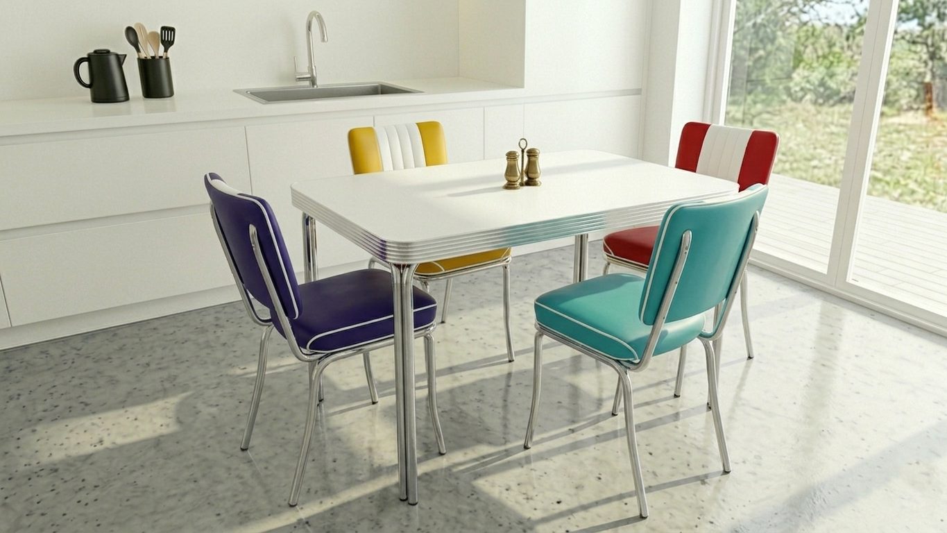 Set Tavolo Glendale + Sedie New York 4 colori - immagine 5