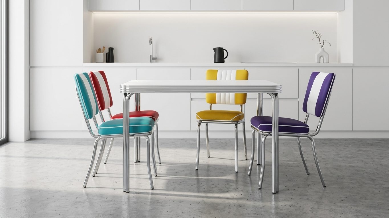 Set Tavolo Glendale + Sedie New York 4 colori