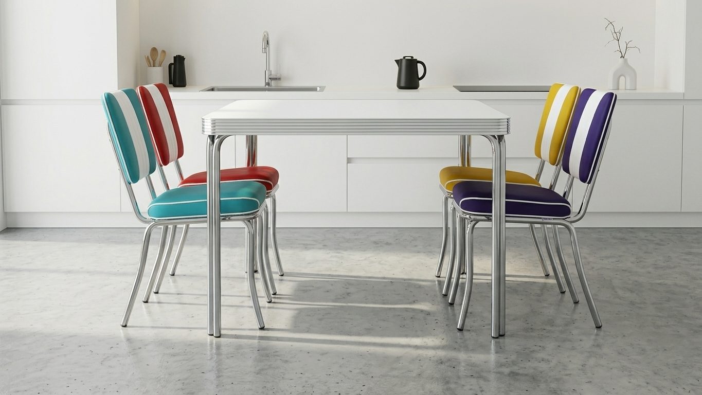 Set Tavolo Glendale + Sedie New York 4 colori - immagine 2
