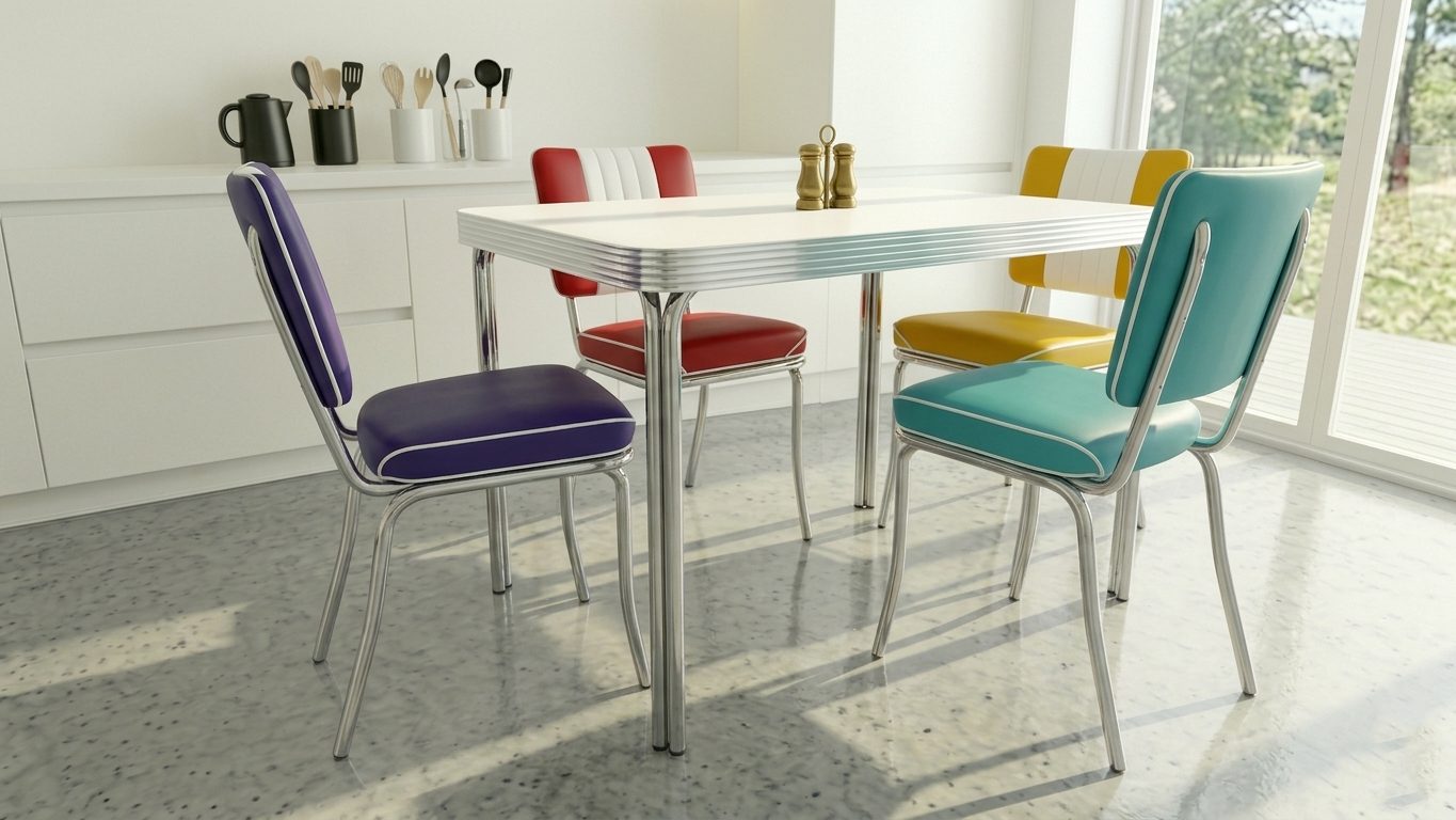 Set Tavolo Glendale + Sedie New York 4 colori - immagine 3